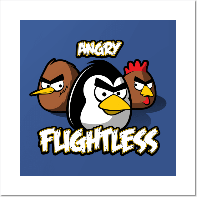 Angry flightless Wall Art by raxarts